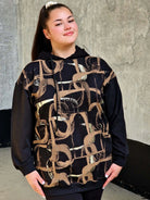 Bluza z abstrakcyjnym printem Stylowa XL