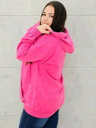 Bluza z efektem sprania z kapturem – moda dla kobiet plus size Stylowa XL