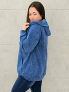 Bluza z efektem sprania z kapturem – moda dla kobiet plus size Stylowa XL