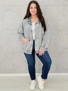 Bluza z efektem sprania z kapturem – moda dla kobiet plus size Stylowa XL