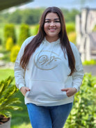 Bluza z haftowanym monogramem Stylowa XL