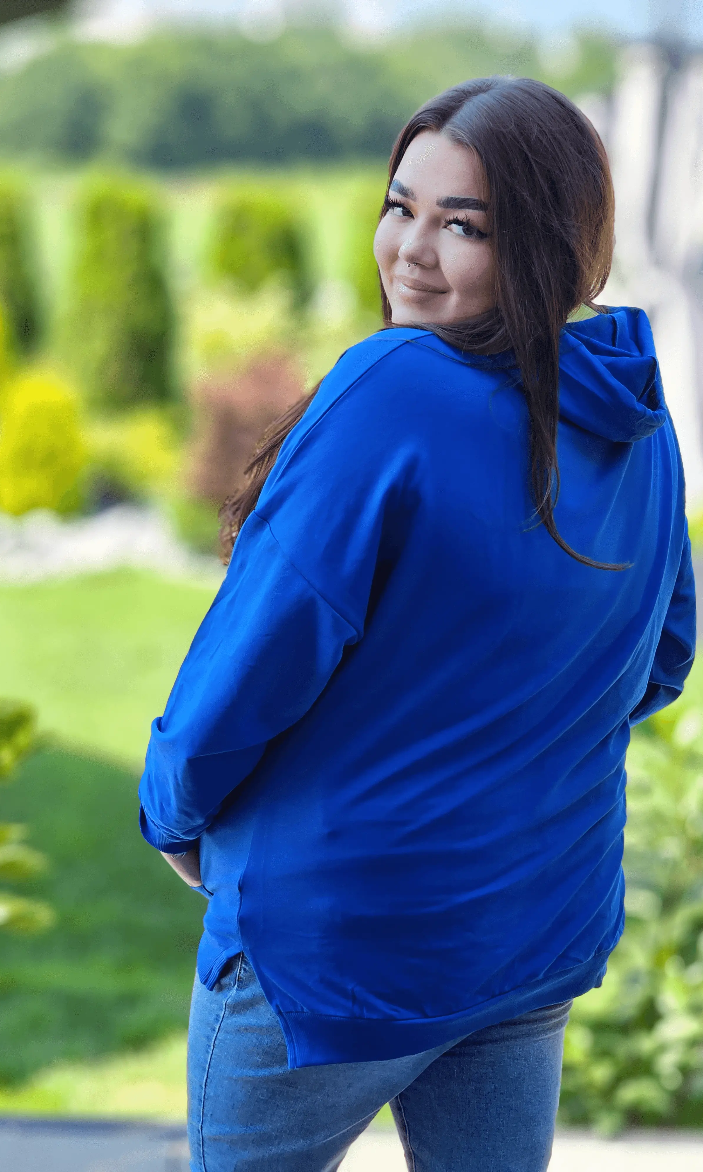 Bluza z haftowanym monogramem Stylowa XL