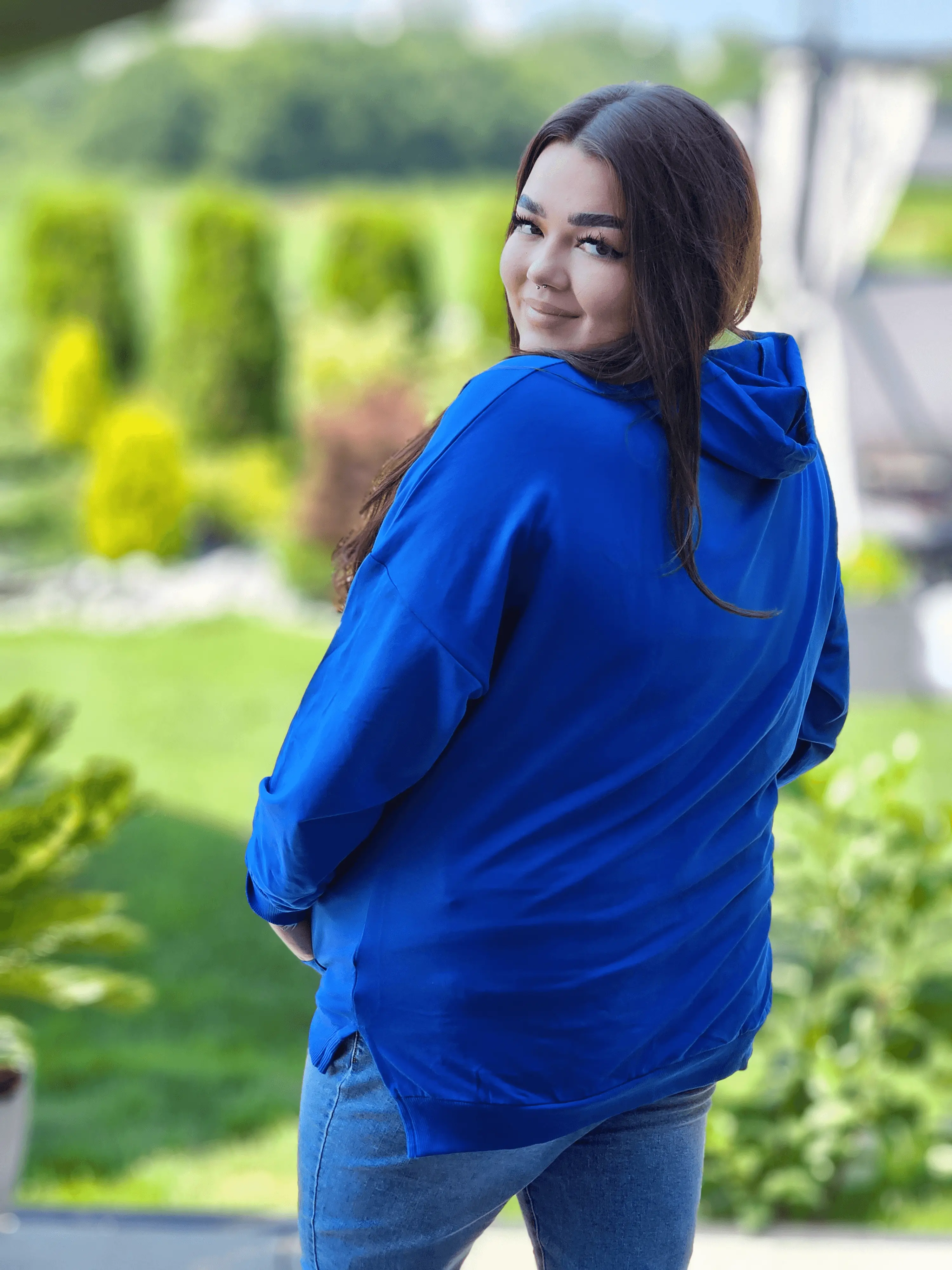 Bluza z haftowanym monogramem Stylowa XL