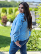 Bluza z haftowanym monogramem Stylowa XL