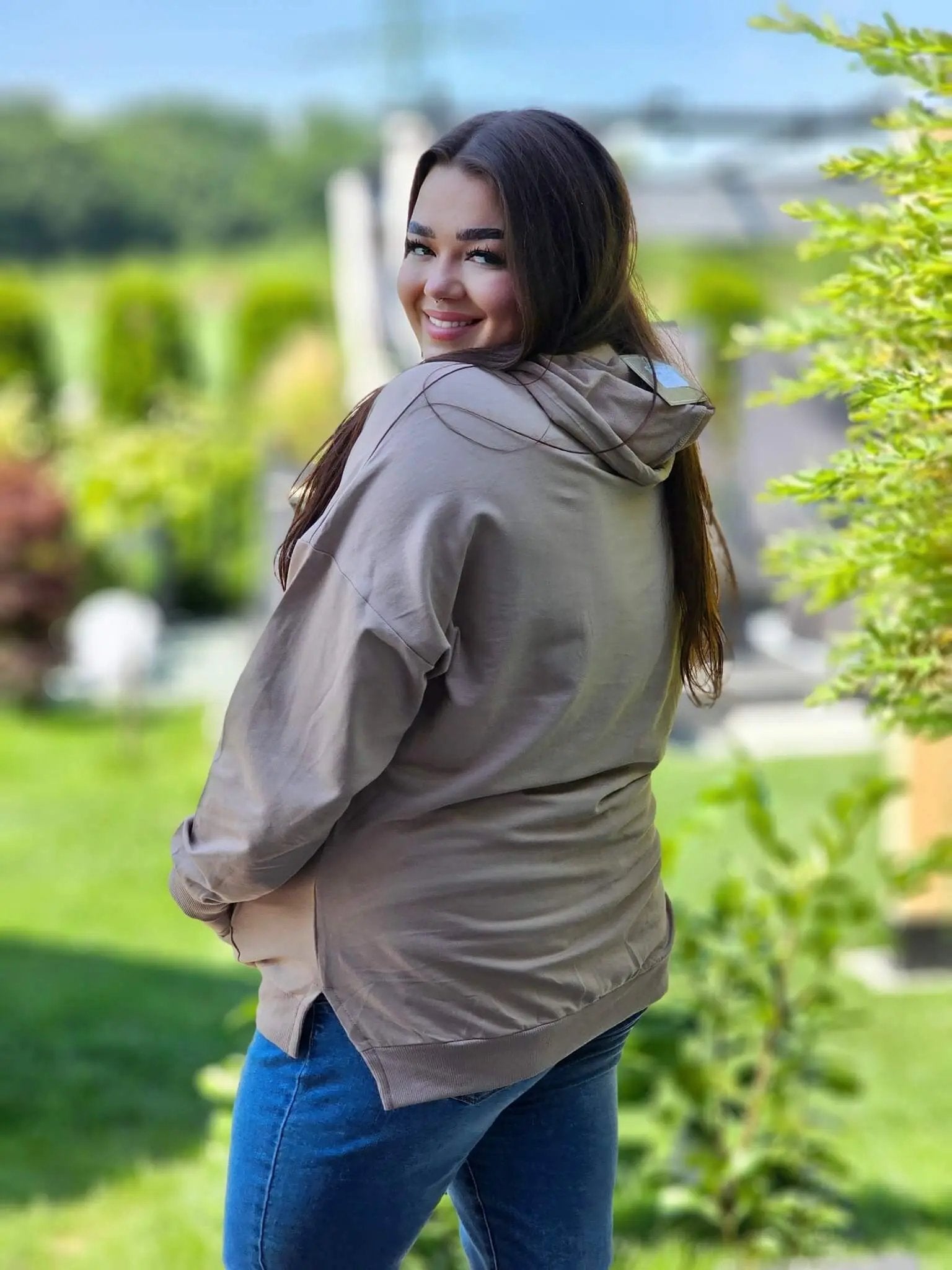 Bluza z haftowanym monogramem Stylowa XL