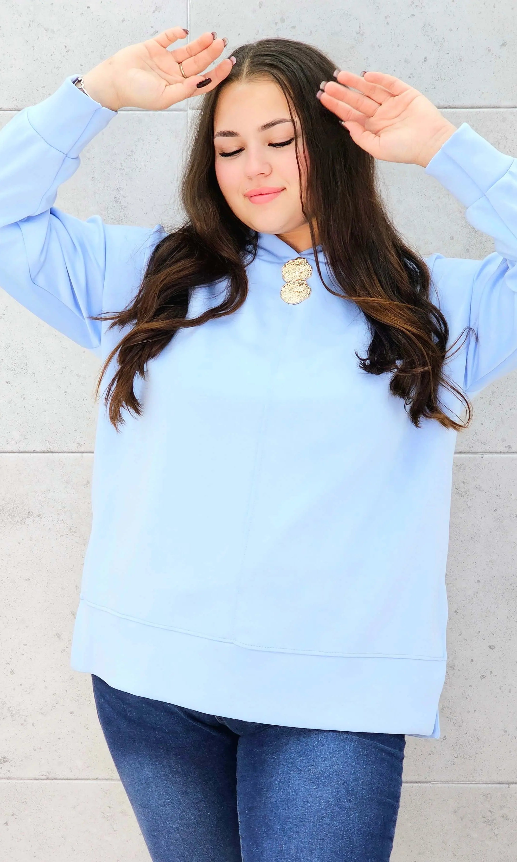 Bluza z kapturem o maślanej miękkości Stylowa XL
