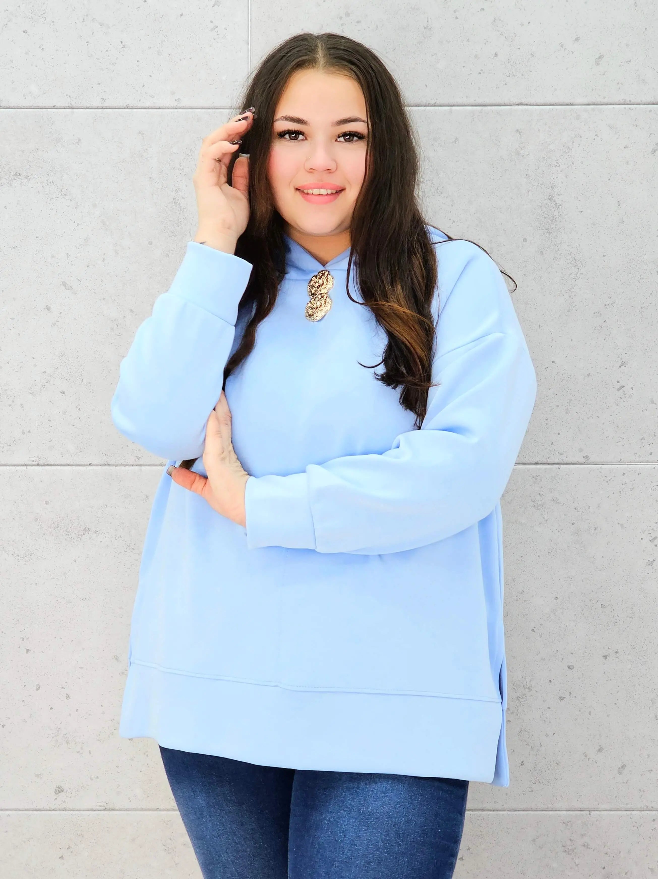 Bluza z kapturem o maślanej miękkości Stylowa XL