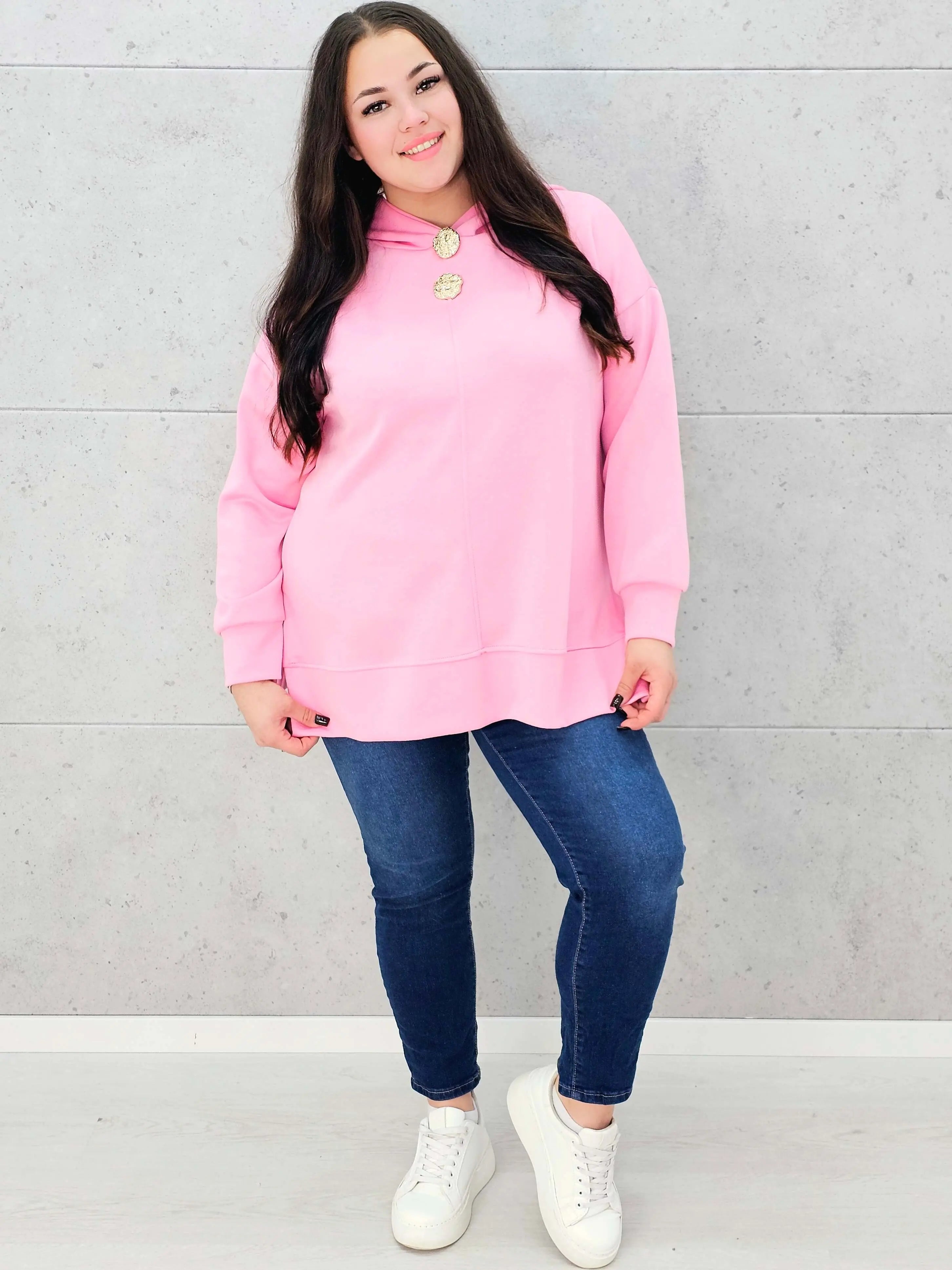 Bluza z kapturem o maślanej miękkości Stylowa XL