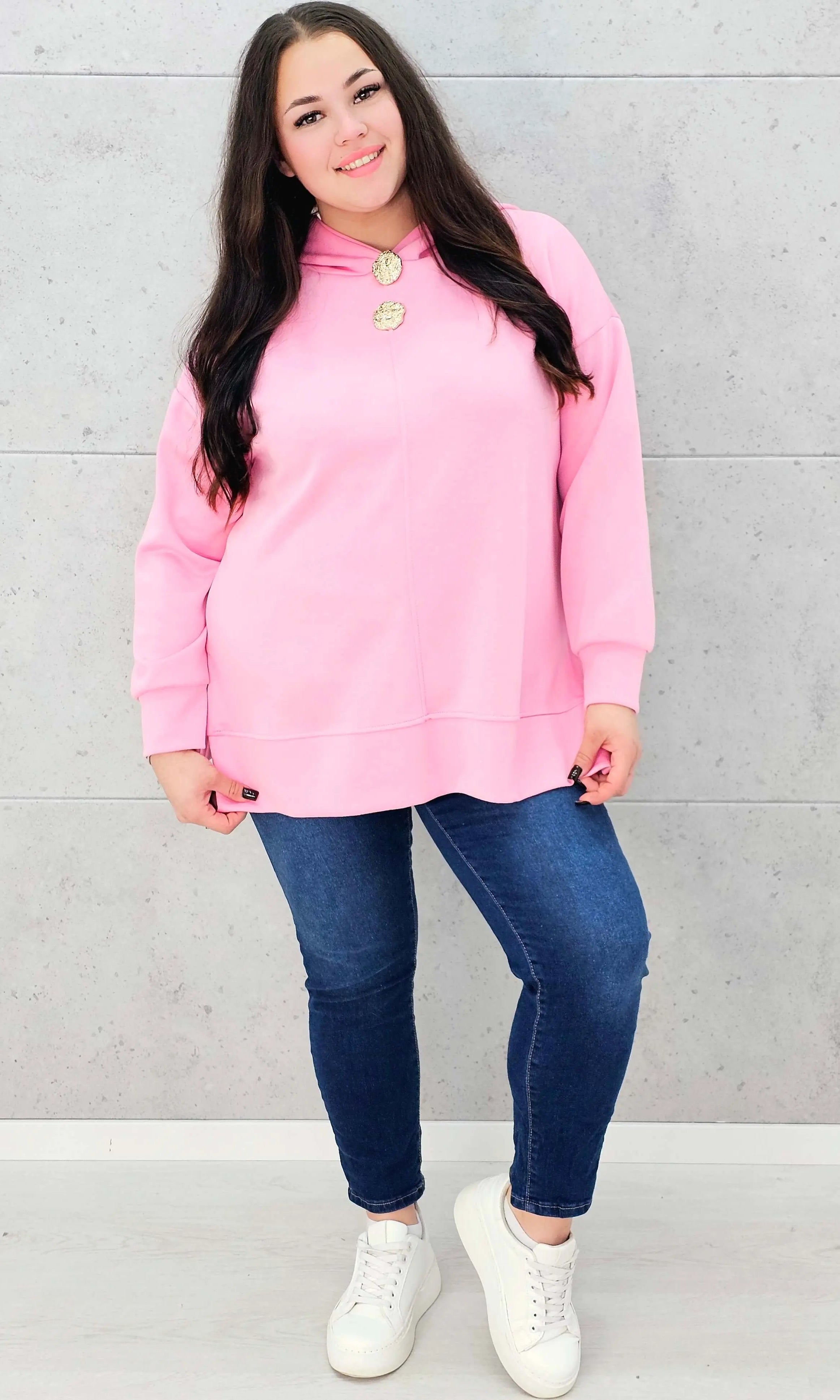 Bluza z kapturem o maślanej miękkości Stylowa XL