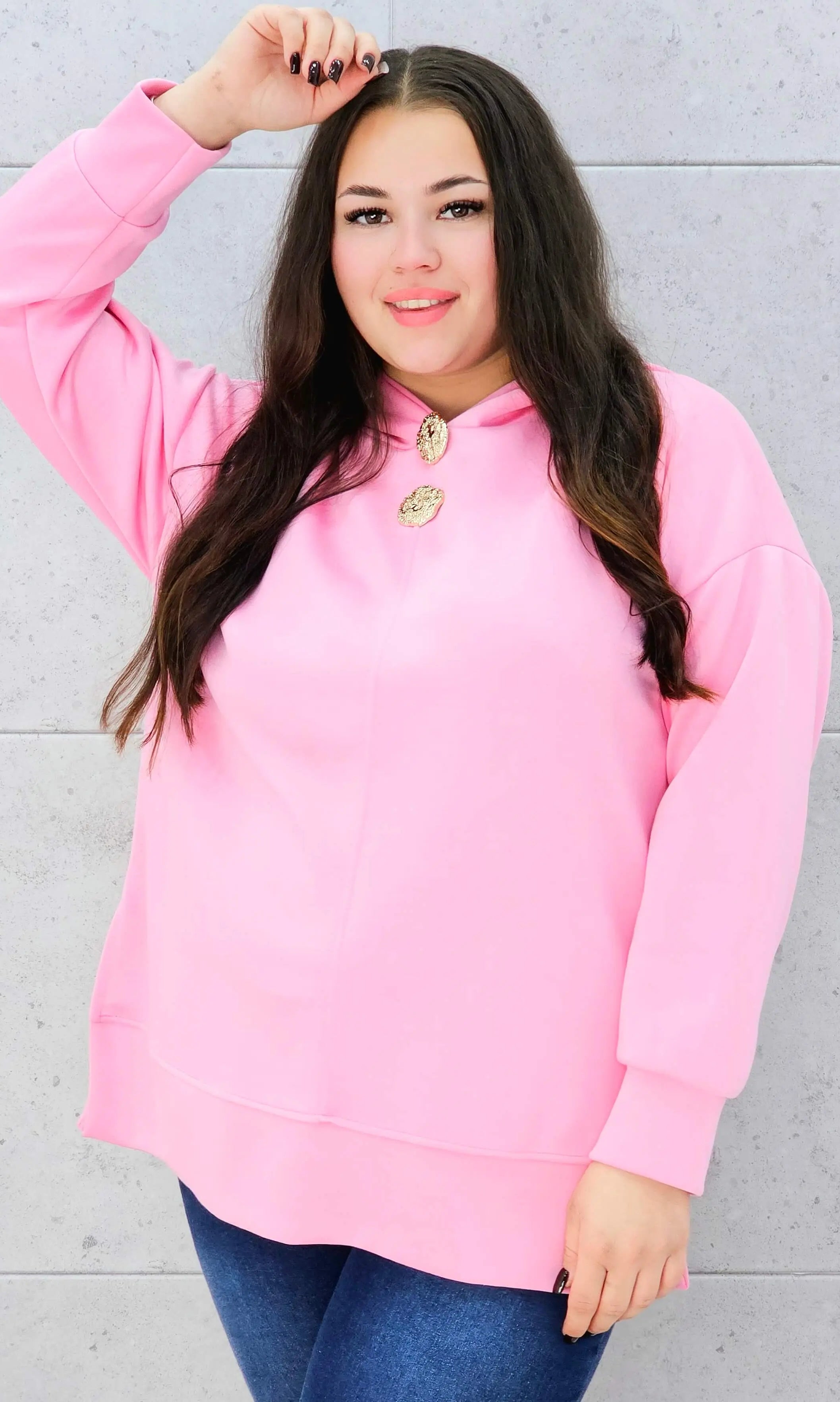 Bluza z kapturem o maślanej miękkości Stylowa XL