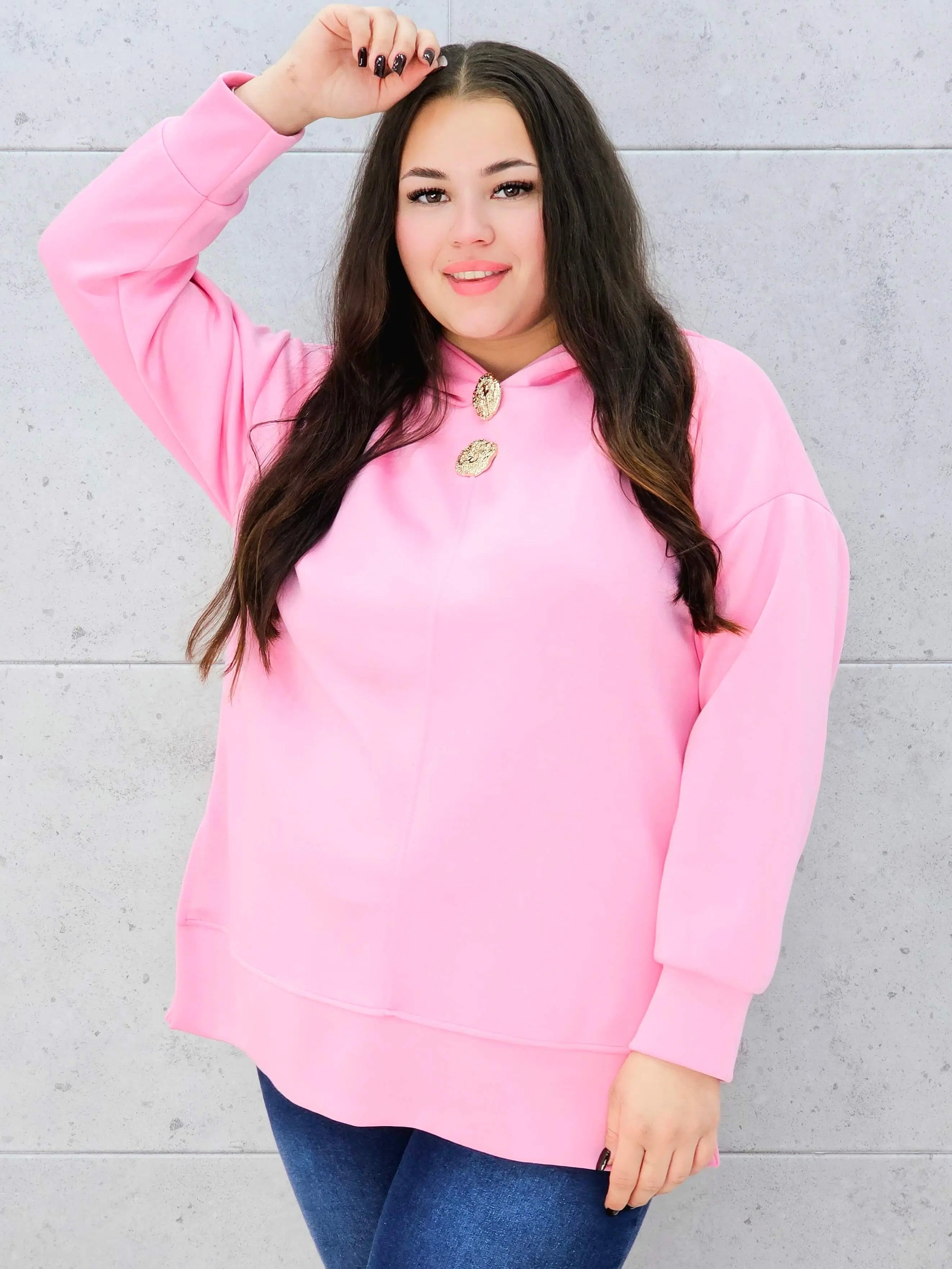 Bluza z kapturem o maślanej miękkości Stylowa XL