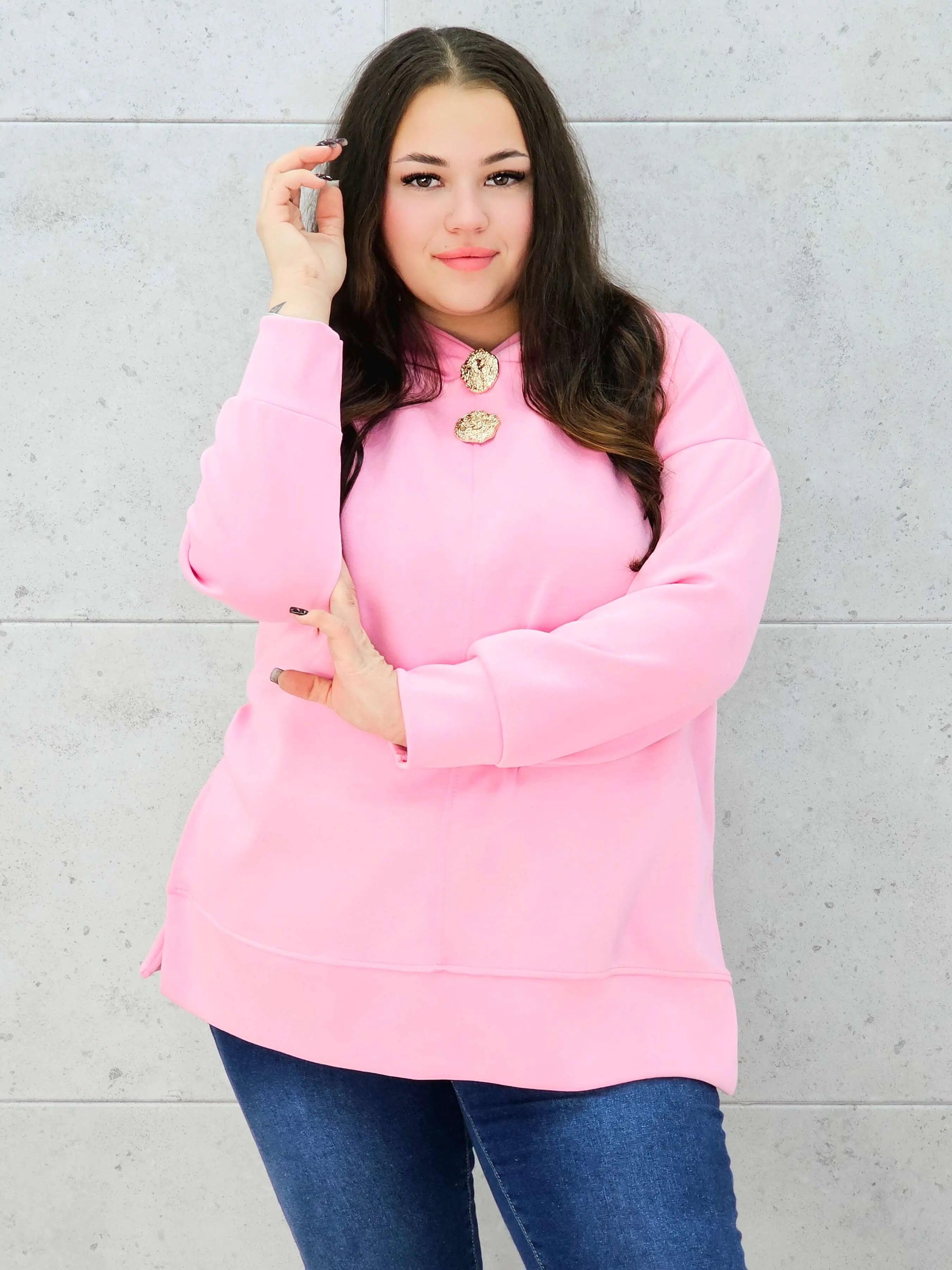 Bluza z kapturem o maślanej miękkości Stylowa XL