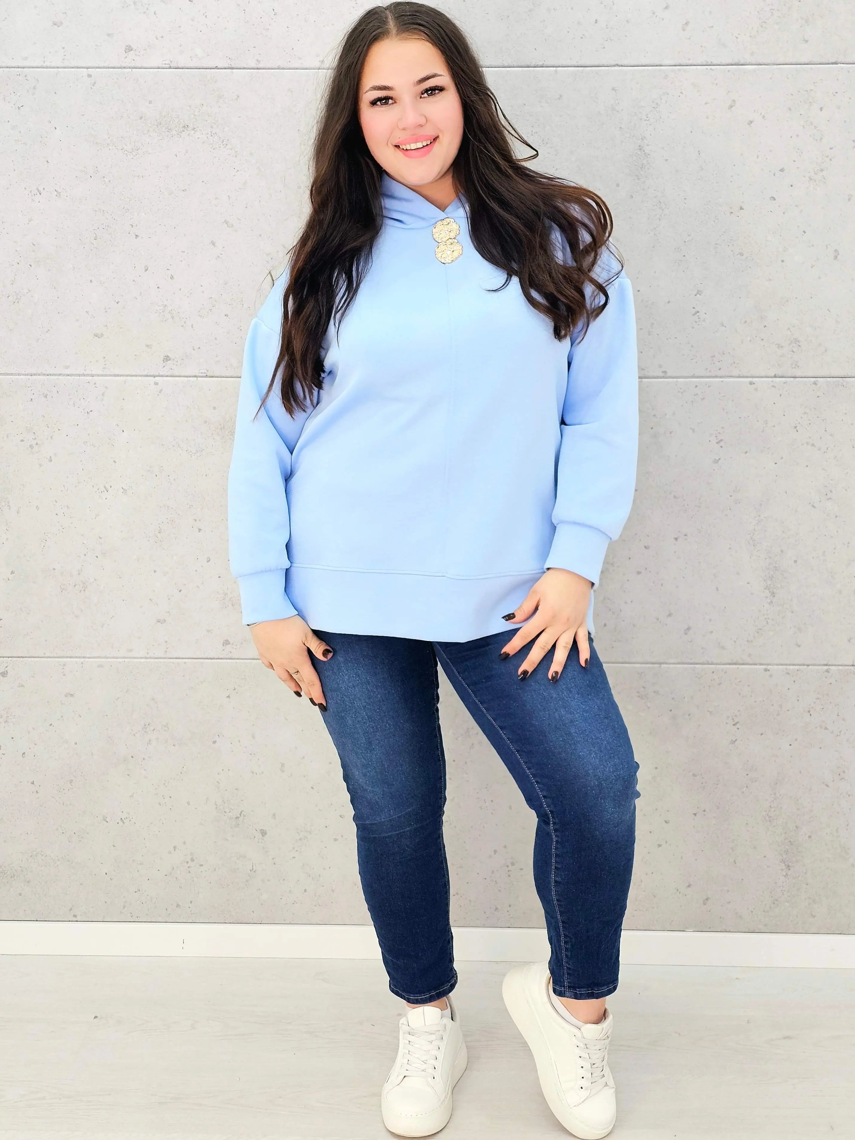 Bluza z kapturem o maślanej miękkości Stylowa XL