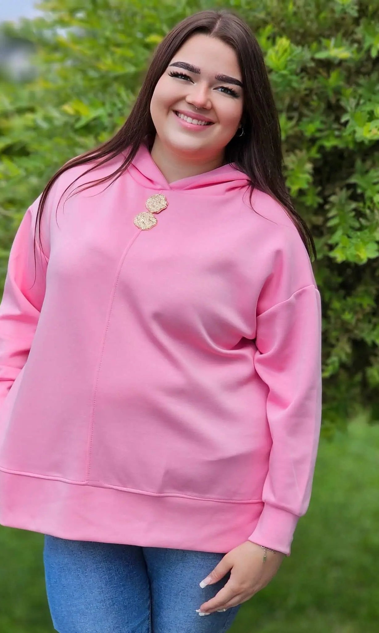 Bluza z kapturem o maślanej miękkości Stylowa XL