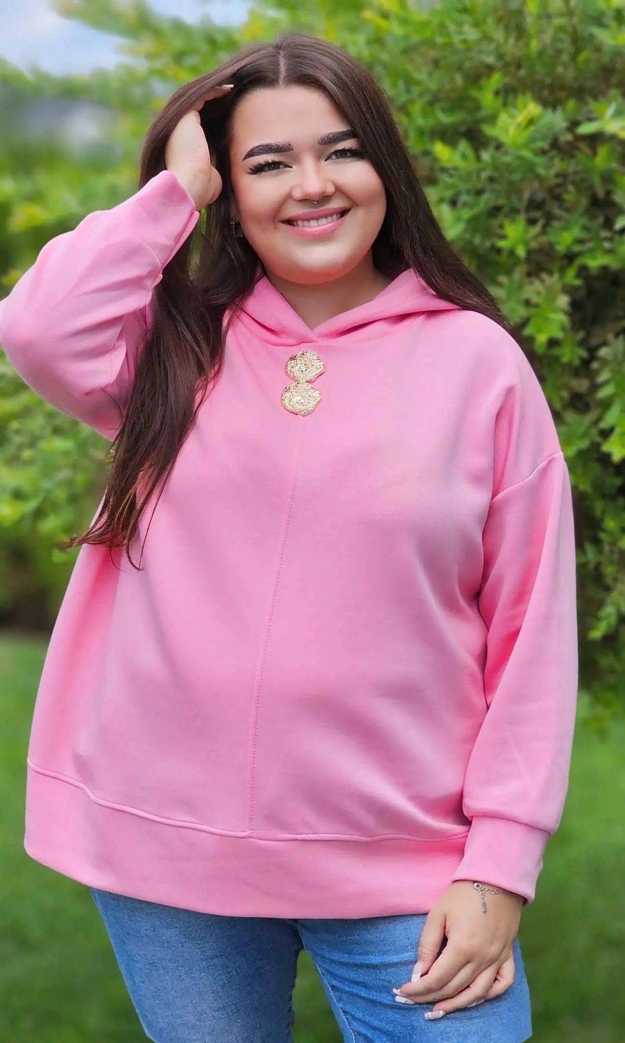 Bluza z kapturem o maślanej miękkości Stylowa XL