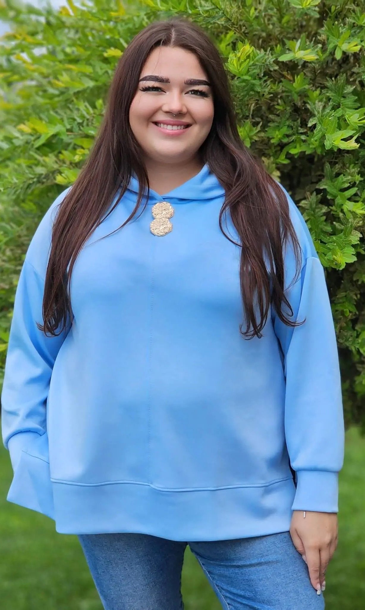 Bluza z kapturem o maślanej miękkości Stylowa XL