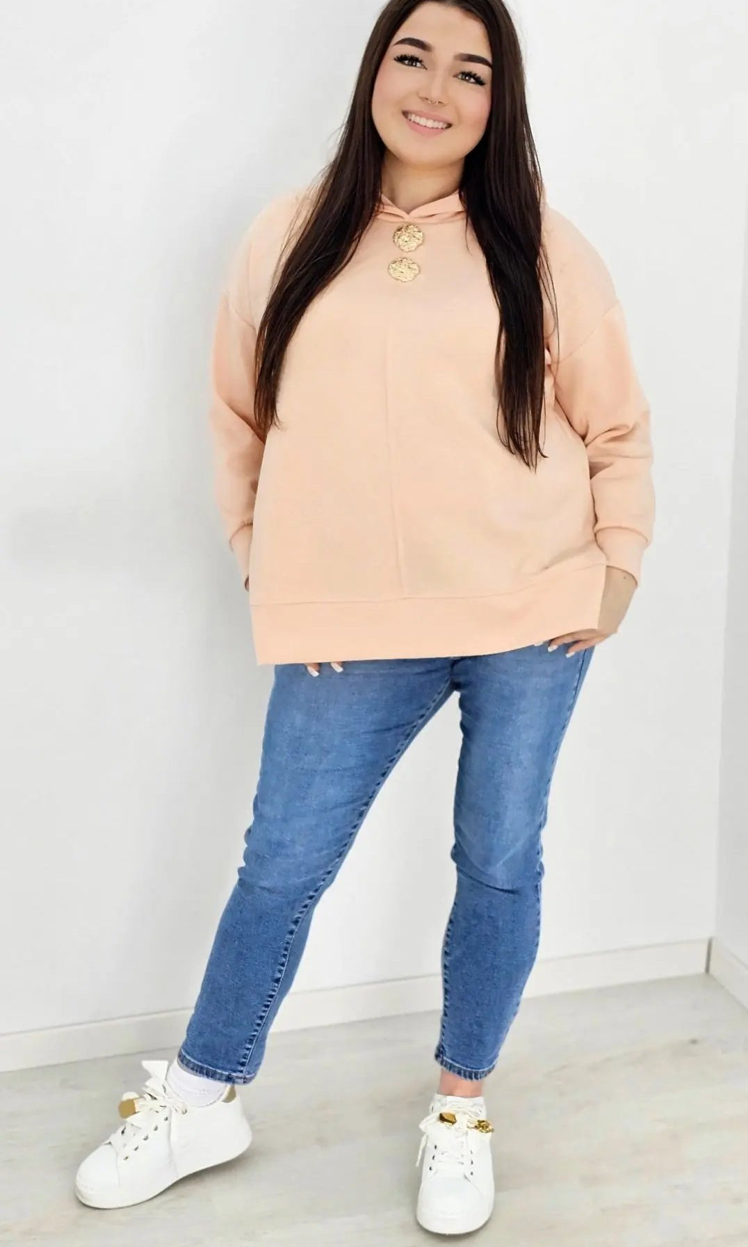 Bluza z kapturem o maślanej miękkości Stylowa XL