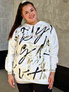 Bluza z kapturem z nadrukiem Stylowa XL