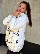 Bluza z kapturem z nadrukiem Stylowa XL