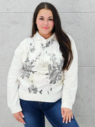 Bluza z kwiatowym nadrukiem Stylowa XL