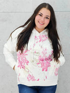 Bluza z kwiatowym nadrukiem Stylowa XL