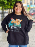 Bluza z nadrukiem misia Stylowa XL