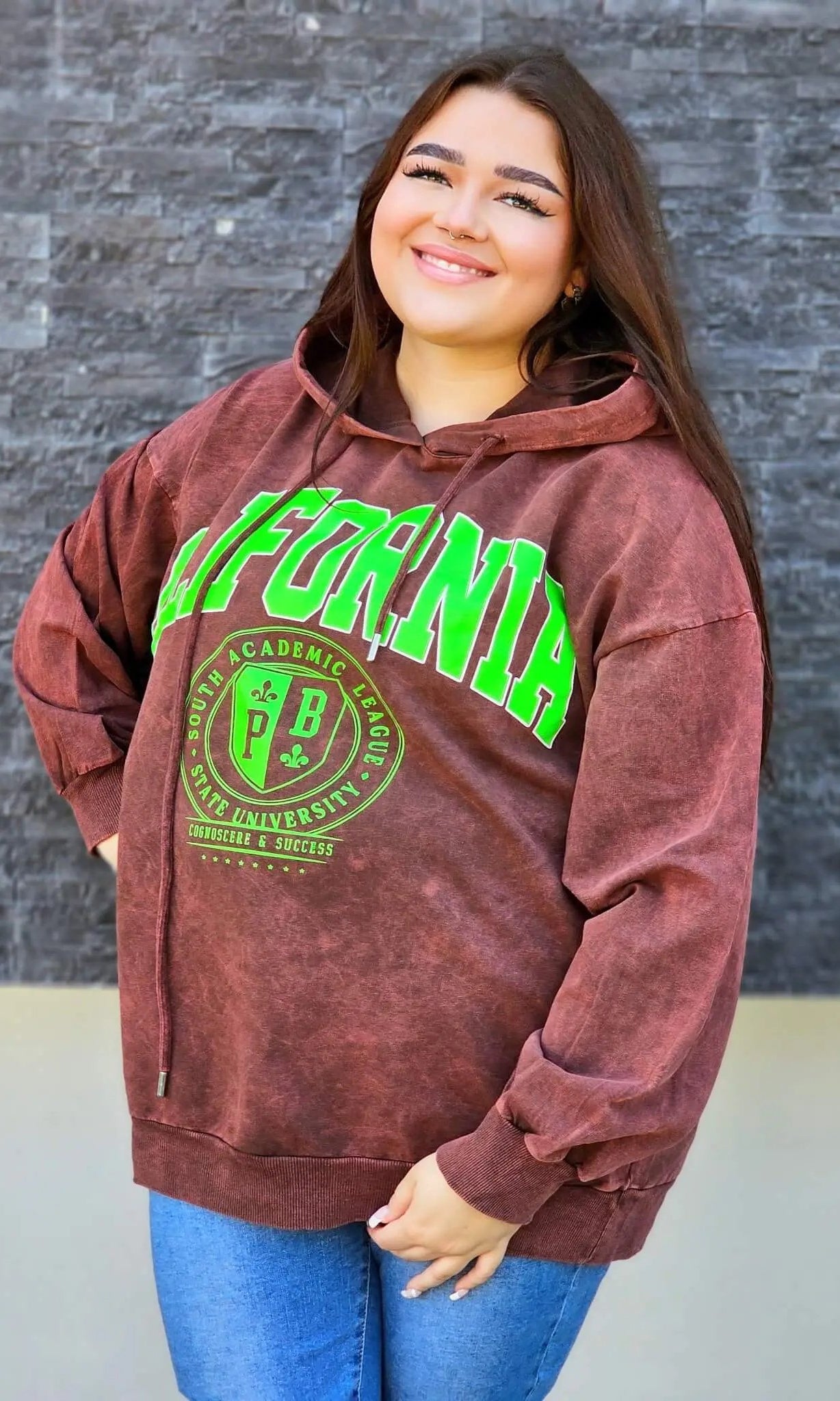 Bluza z napisem CALIFORNIA Stylowa XL