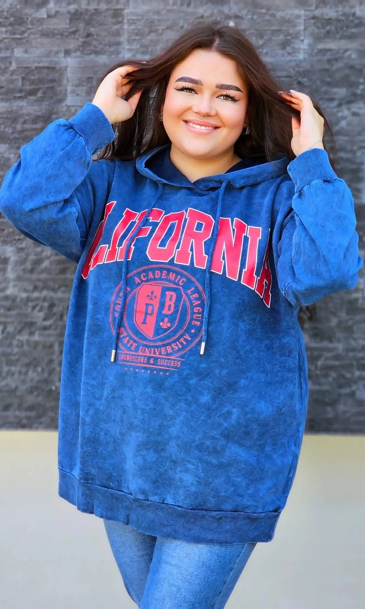 Bluza z napisem CALIFORNIA Stylowa XL