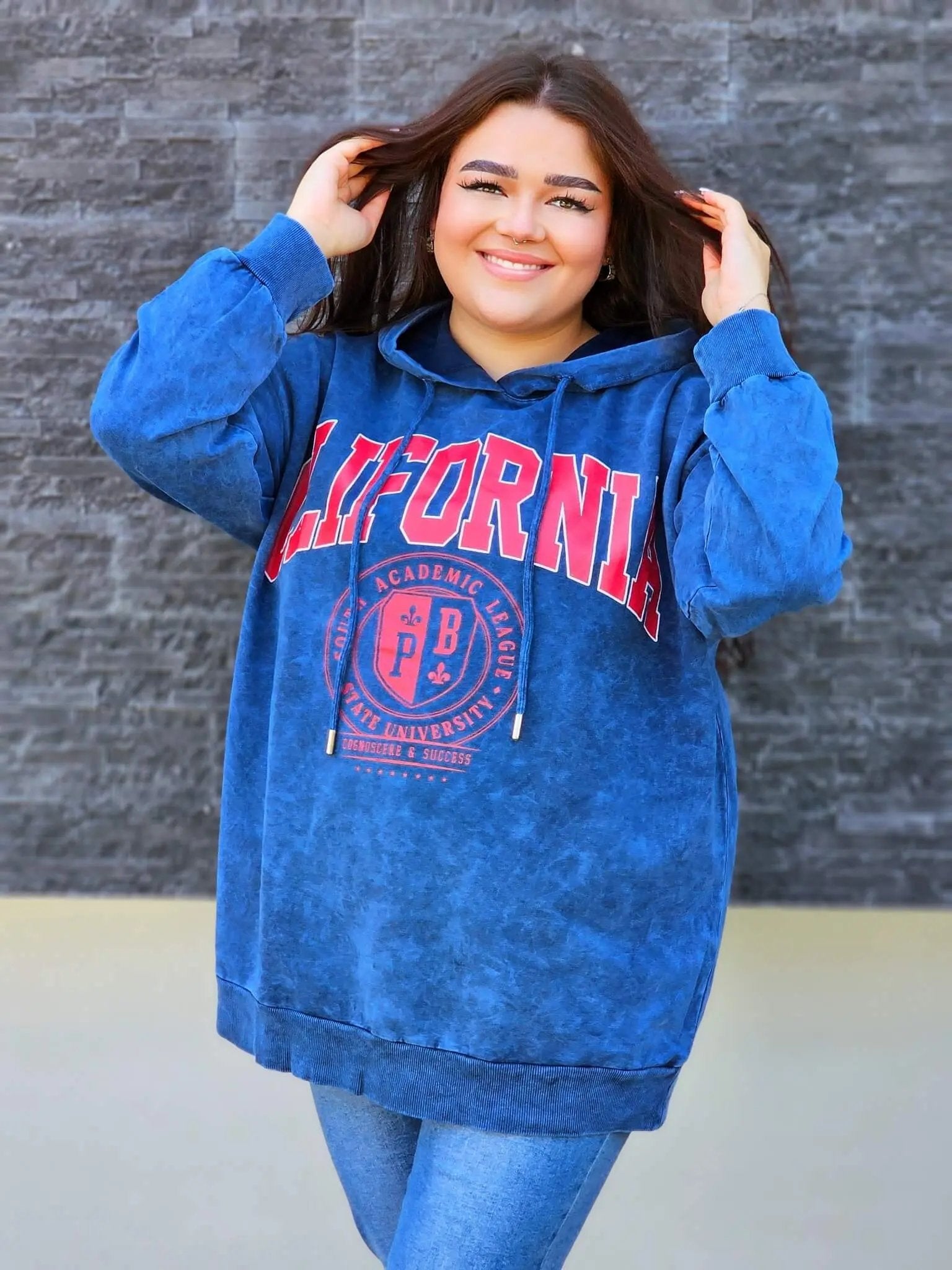 Bluza z napisem CALIFORNIA Stylowa XL