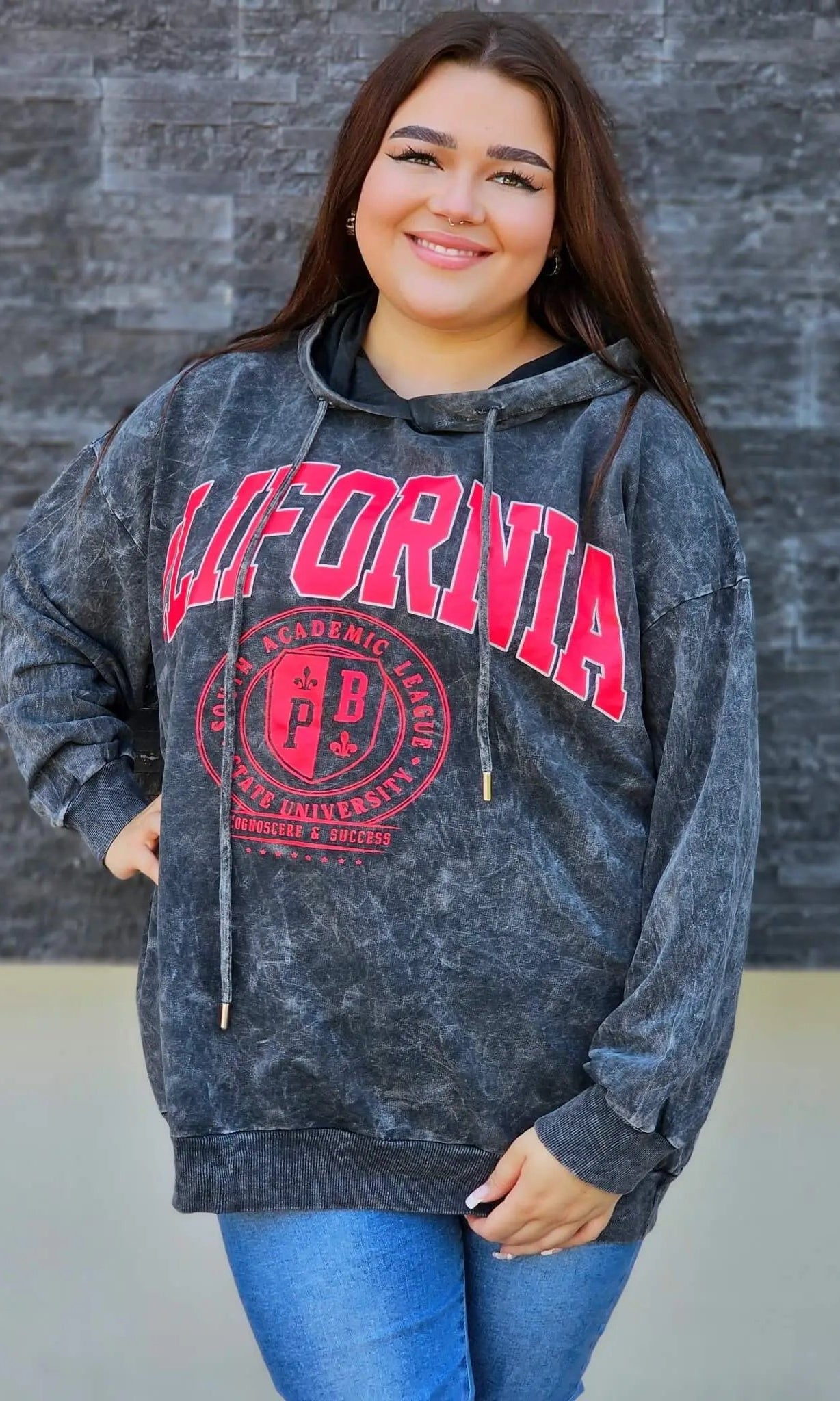 Bluza z napisem CALIFORNIA Stylowa XL