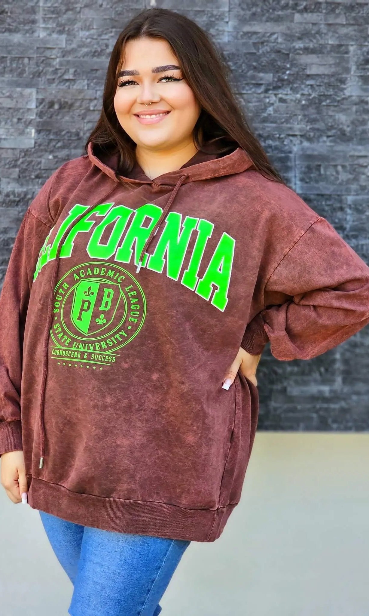 Bluza z napisem CALIFORNIA Stylowa XL