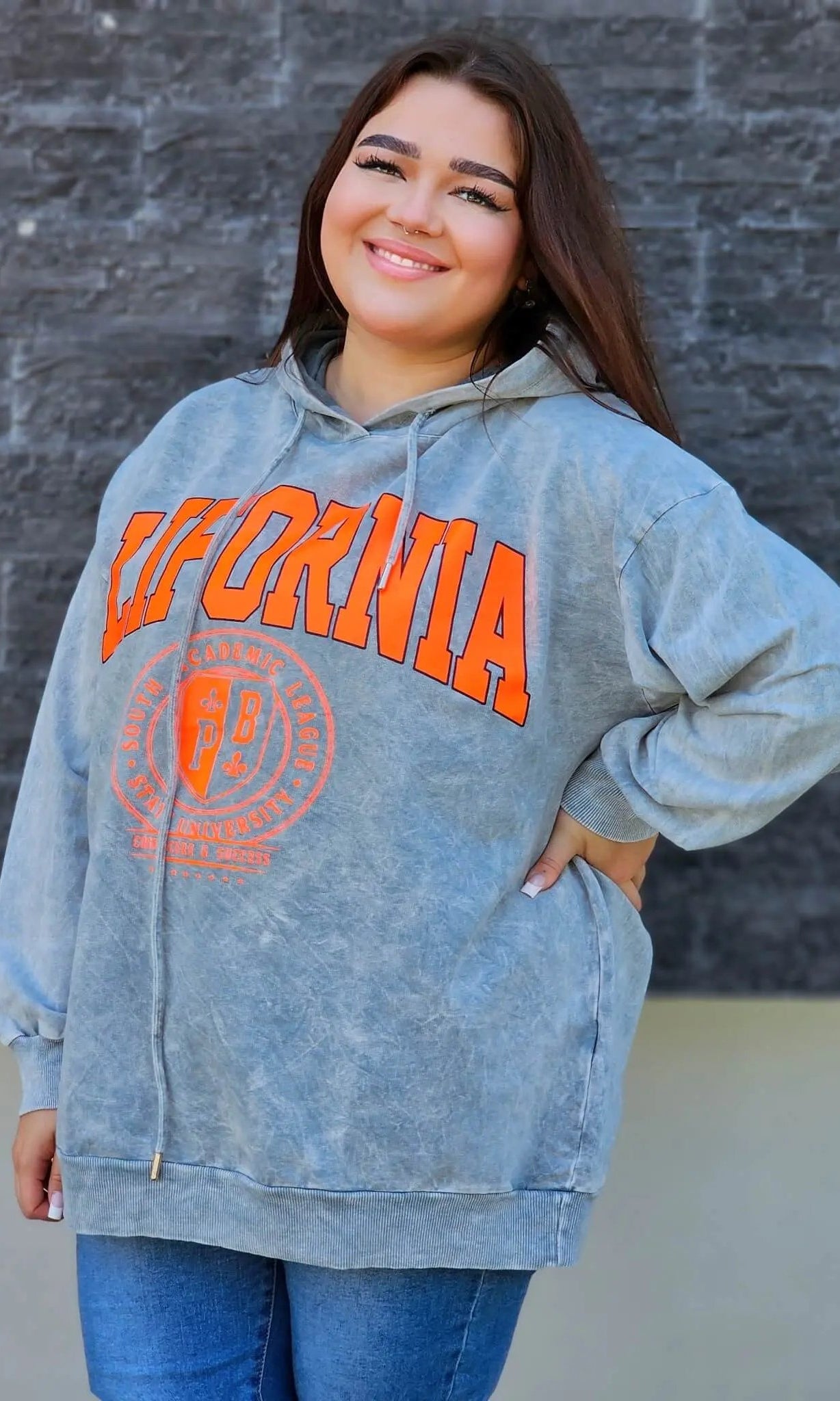 Bluza z napisem CALIFORNIA Stylowa XL