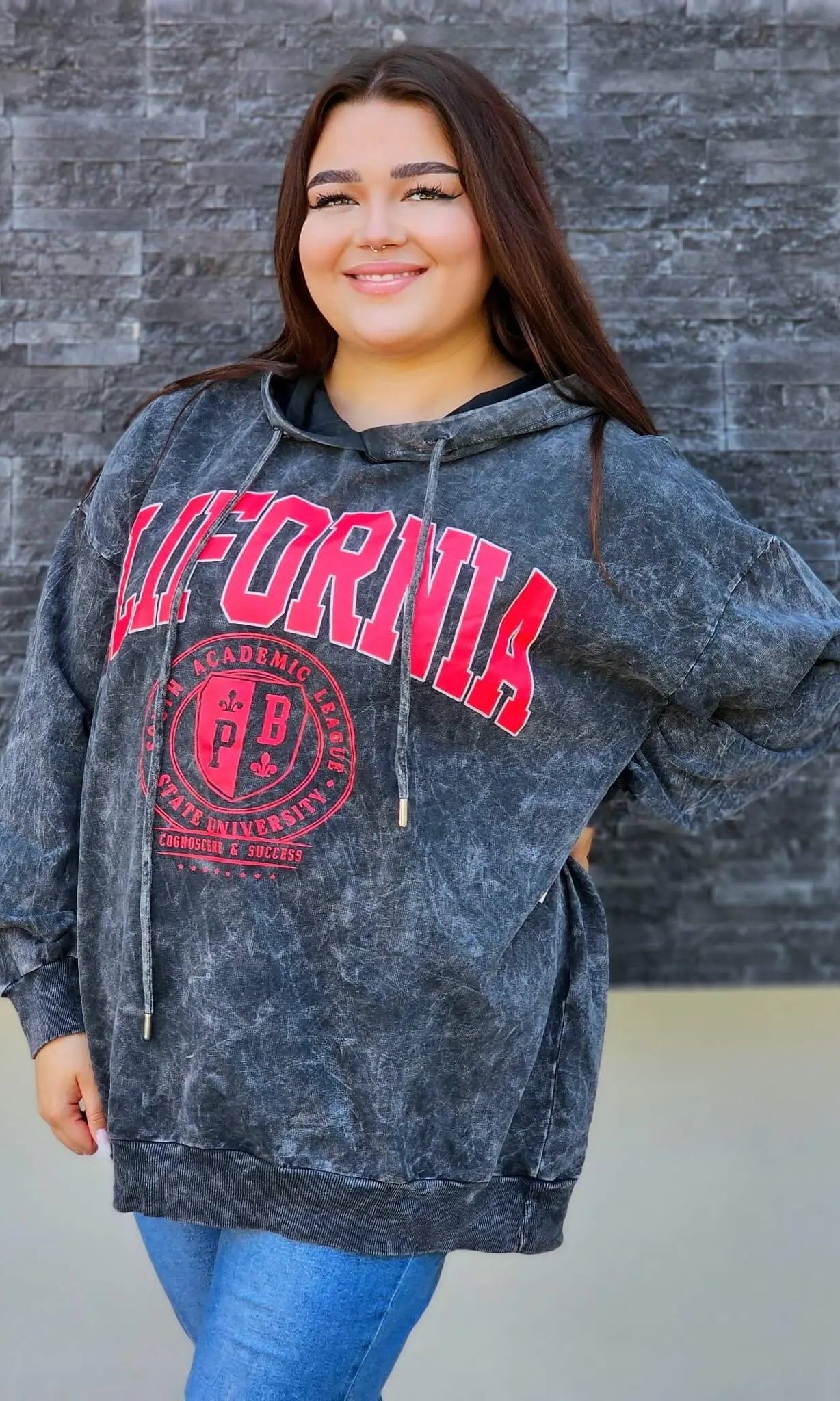 Bluza z napisem CALIFORNIA Stylowa XL