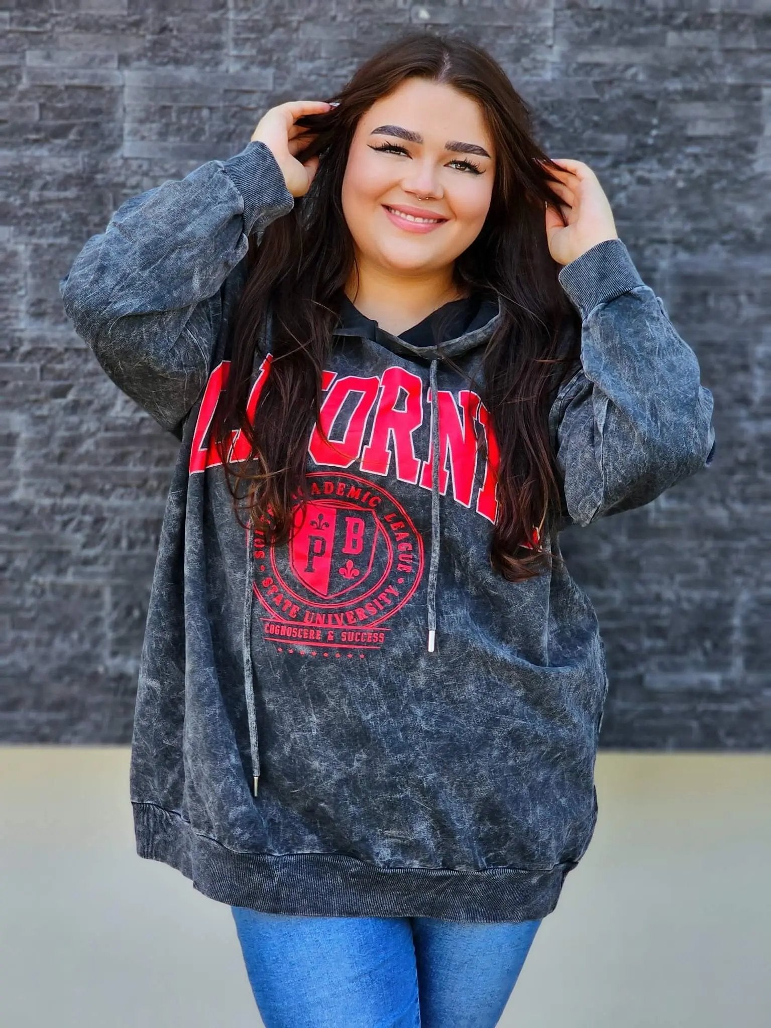 Bluza z napisem CALIFORNIA Stylowa XL