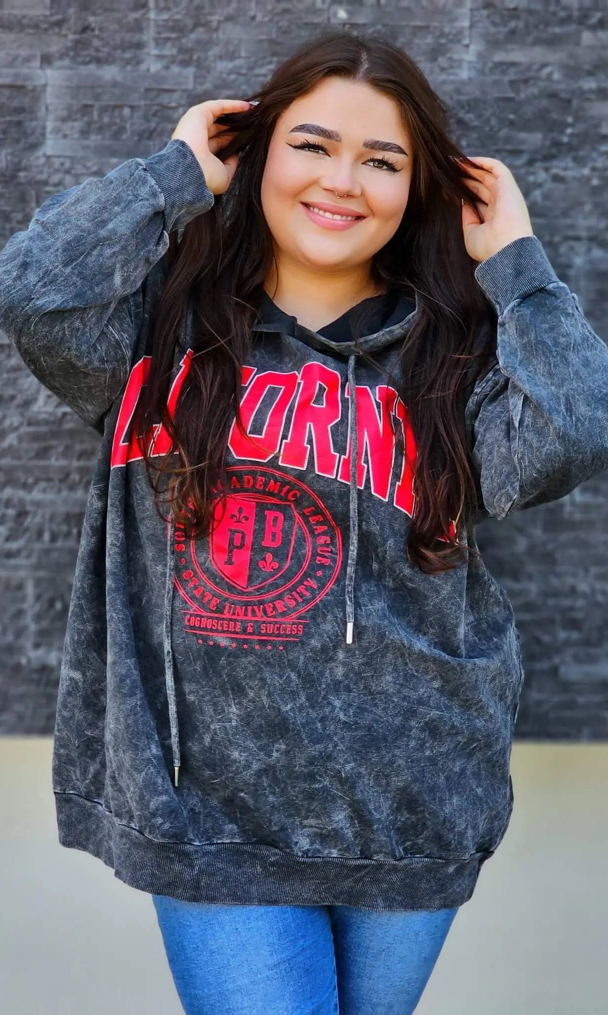 Bluza z napisem CALIFORNIA Stylowa XL