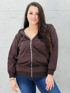 Bluza z zamkiem i kapturem Stylowa XL