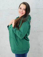 Bluza z zamkiem i kapturem Stylowa XL