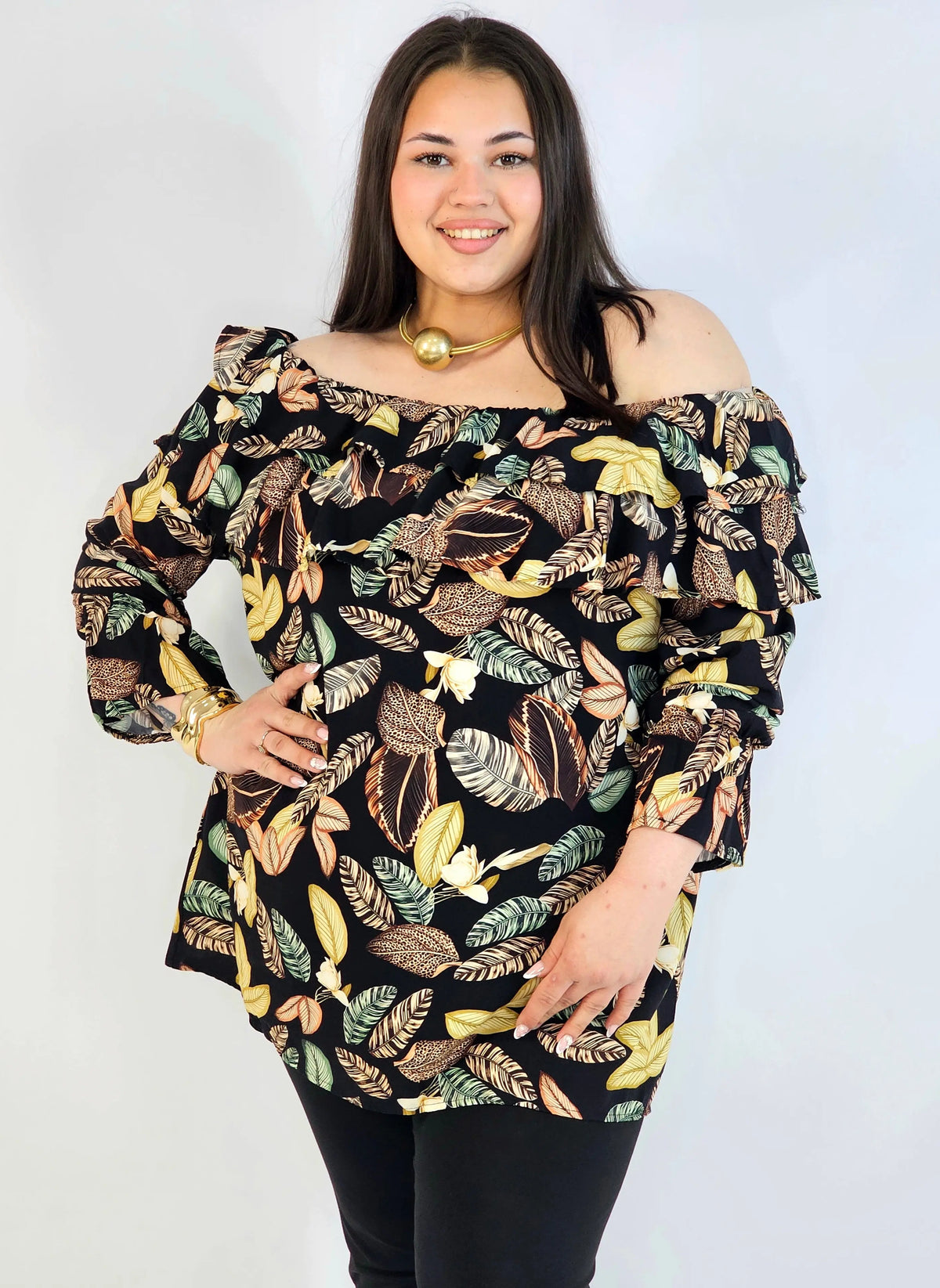 Bluzka Hiszpanka Plus Size StylowaXL – Egzotyczna Elegancja i Letni Styl Stylowa XL