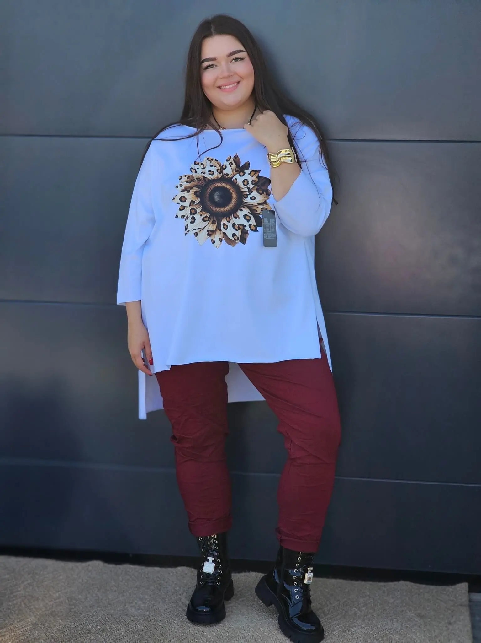 Bluzka Plus Size StylowaXL – Letnia Energia i Drapieżny Styl dla Kobiet XXL Stylowa XL