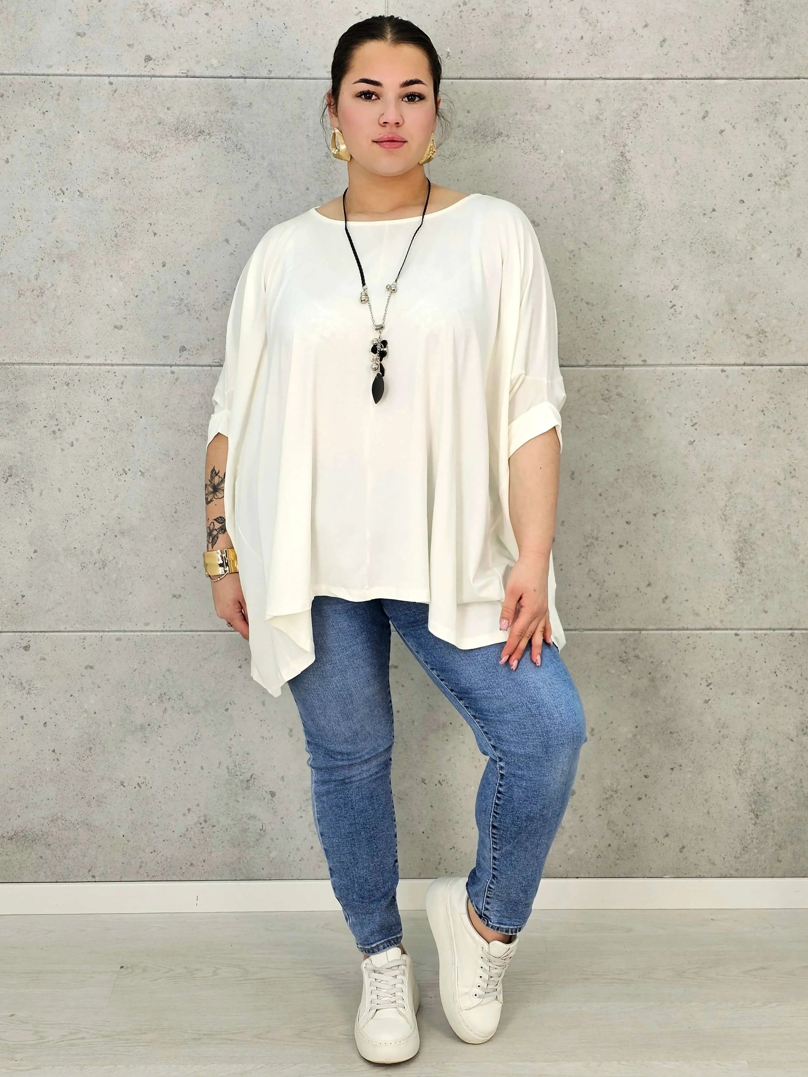 Bluzka Plus Size o Szerszym Kroju – Wygodna, Luźna, Przewiewna, Idealna do Codziennych Stylizacji XXL Stylowa XL