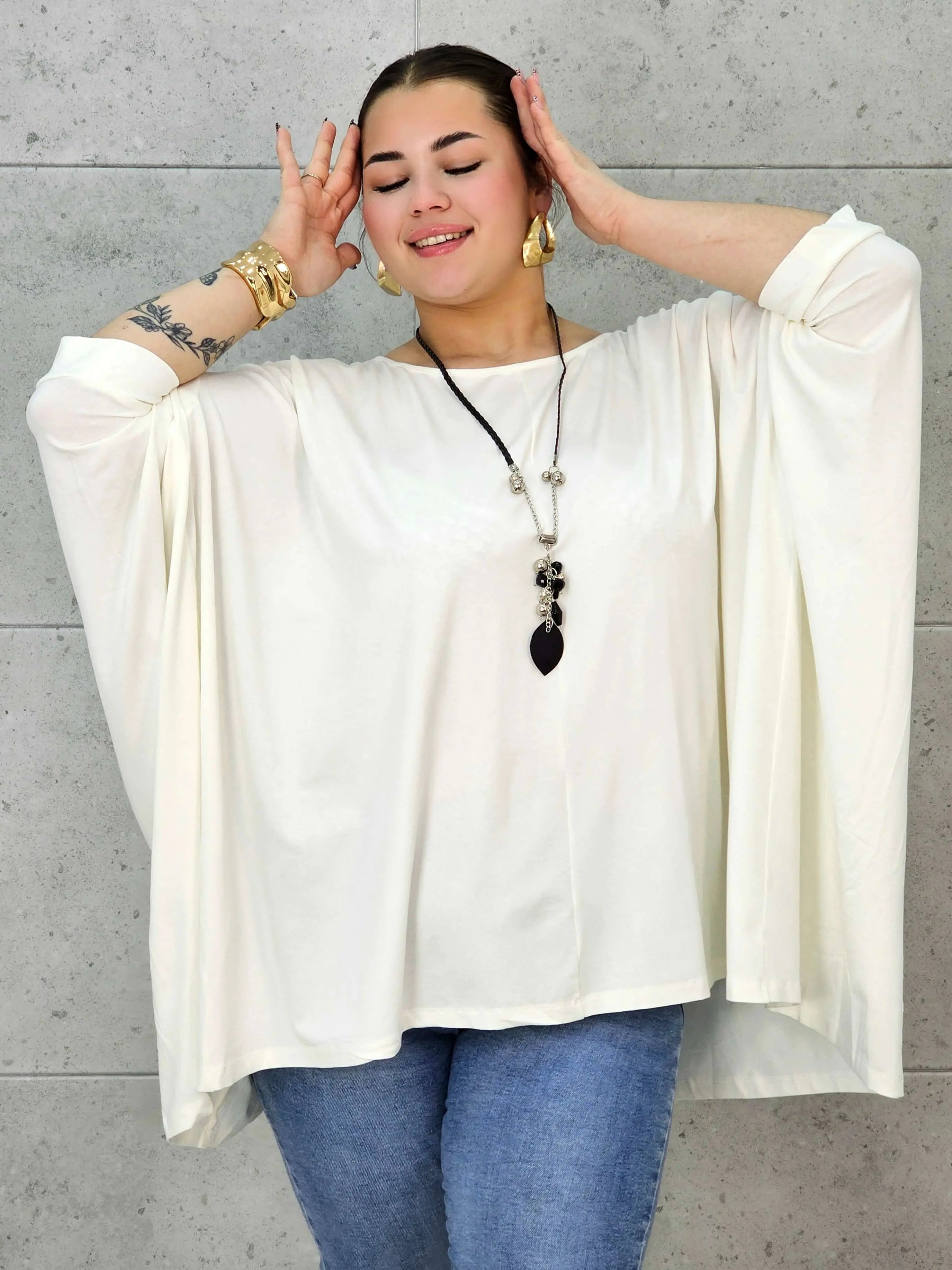 Bluzka Plus Size o Szerszym Kroju – Wygodna, Luźna, Przewiewna, Idealna do Codziennych Stylizacji XXL Stylowa XL