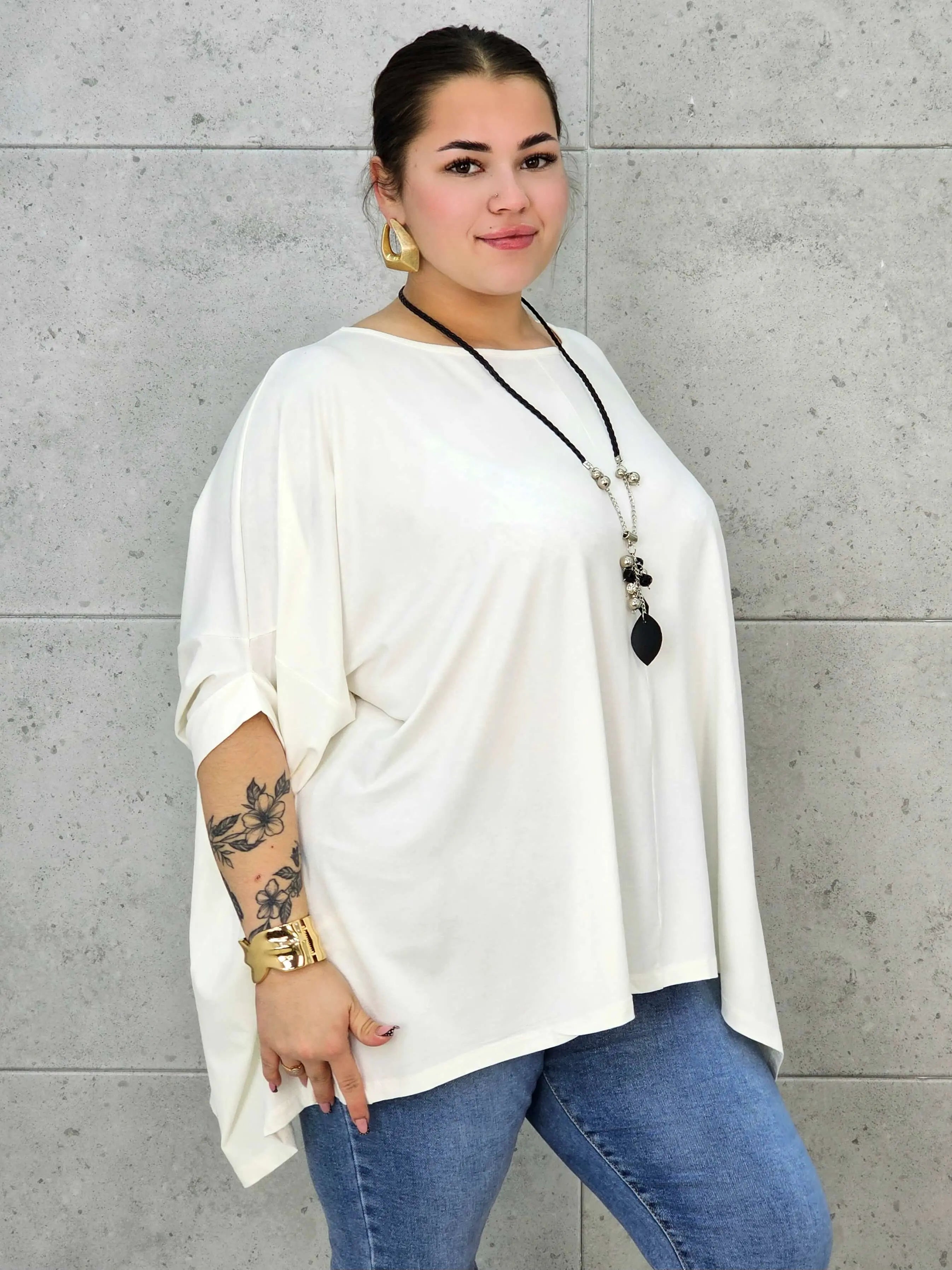 Bluzka Plus Size o Szerszym Kroju – Wygodna, Luźna, Przewiewna, Idealna do Codziennych Stylizacji XXL Stylowa XL