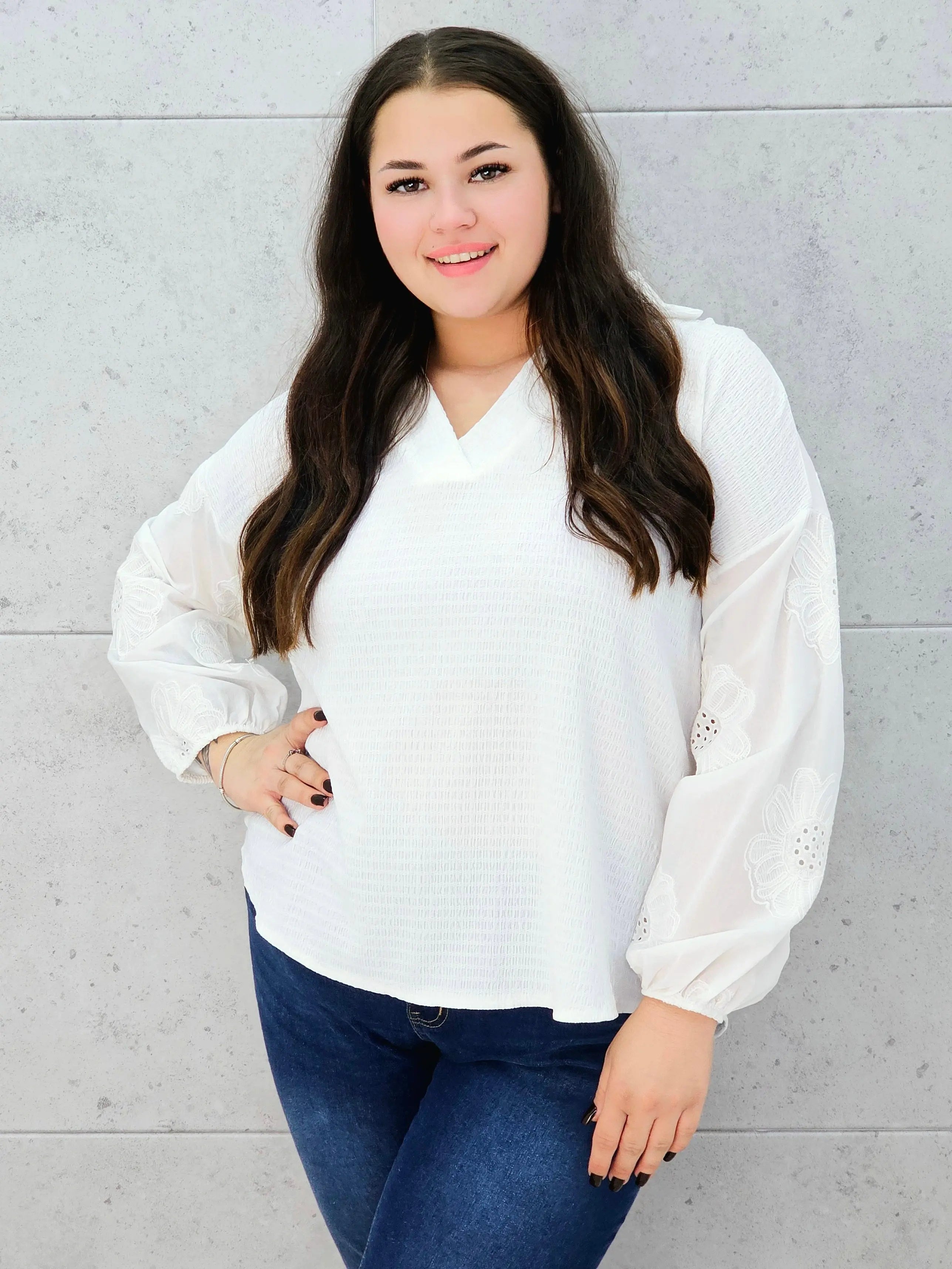 bluzka przodem rekaw