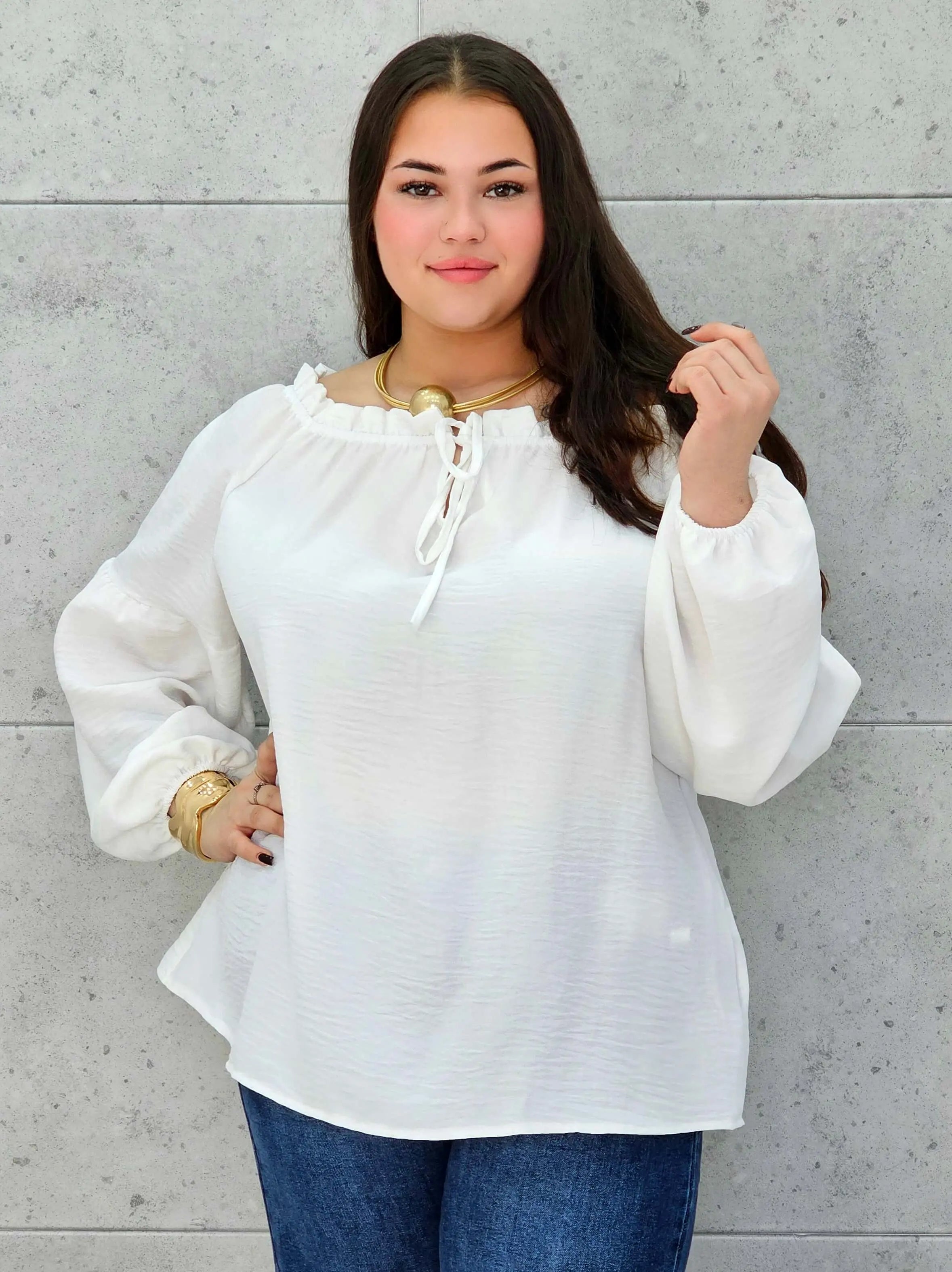 Bluzka hiszpanka plus size StylowaXL – kobiecy fason w wielu kolorach - Stylowa XL