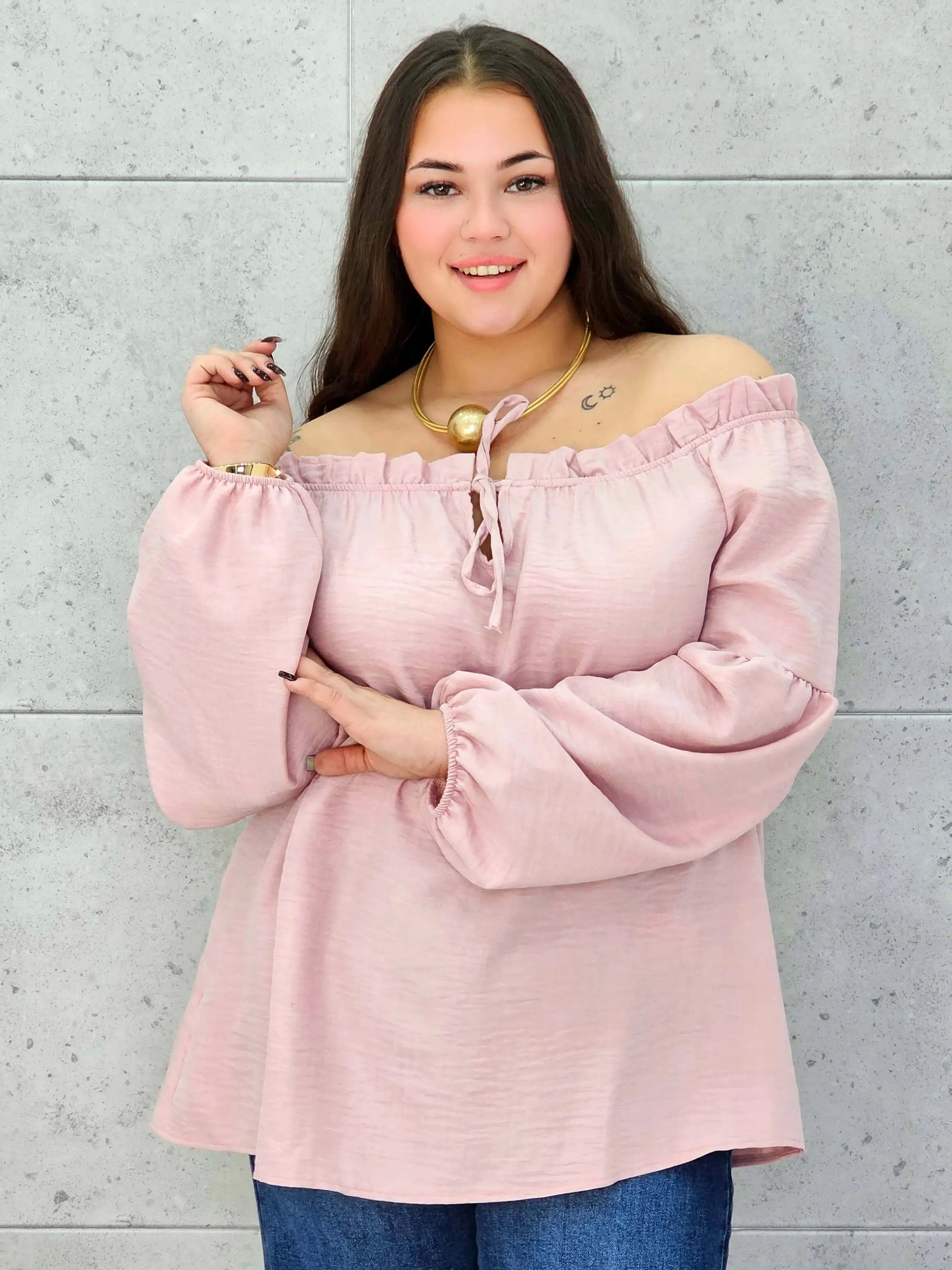 Bluzka hiszpanka plus size StylowaXL – kobiecy fason w wielu kolorach - Stylowa XL