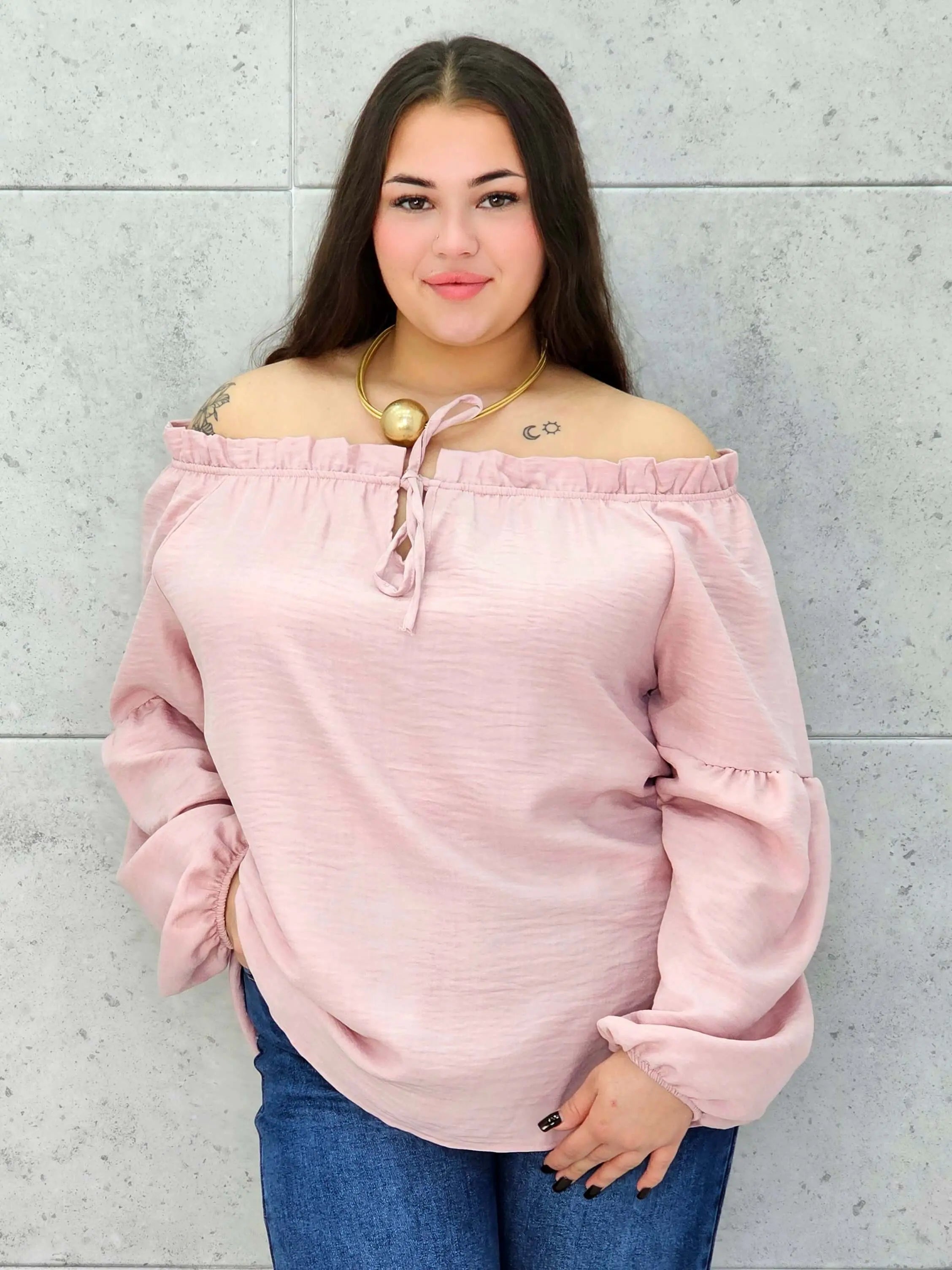 Bluzka hiszpanka plus size StylowaXL – kobiecy fason w wielu kolorach - Stylowa XL