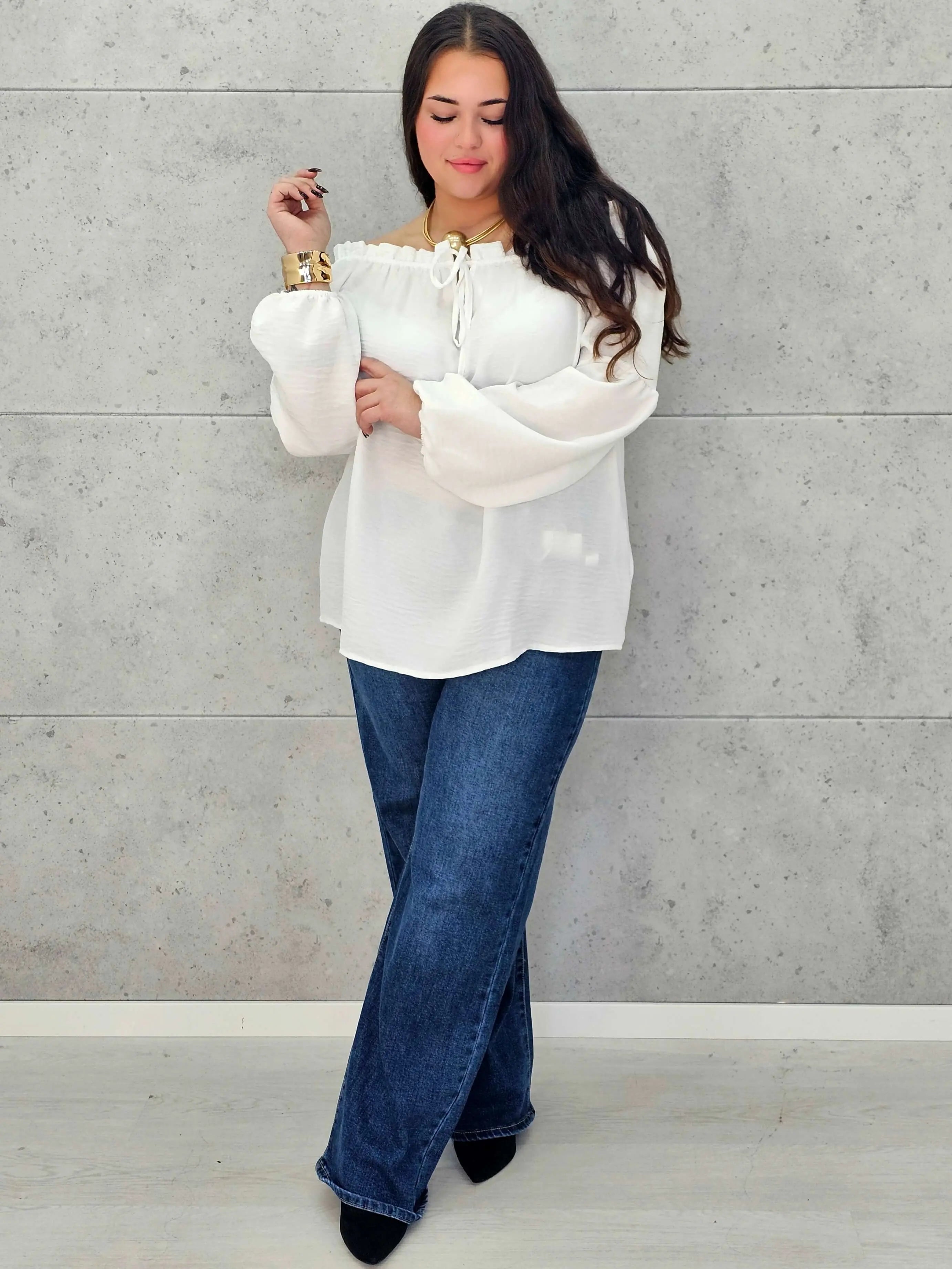 Bluzka hiszpanka plus size StylowaXL – kobiecy fason w wielu kolorach - Stylowa XL