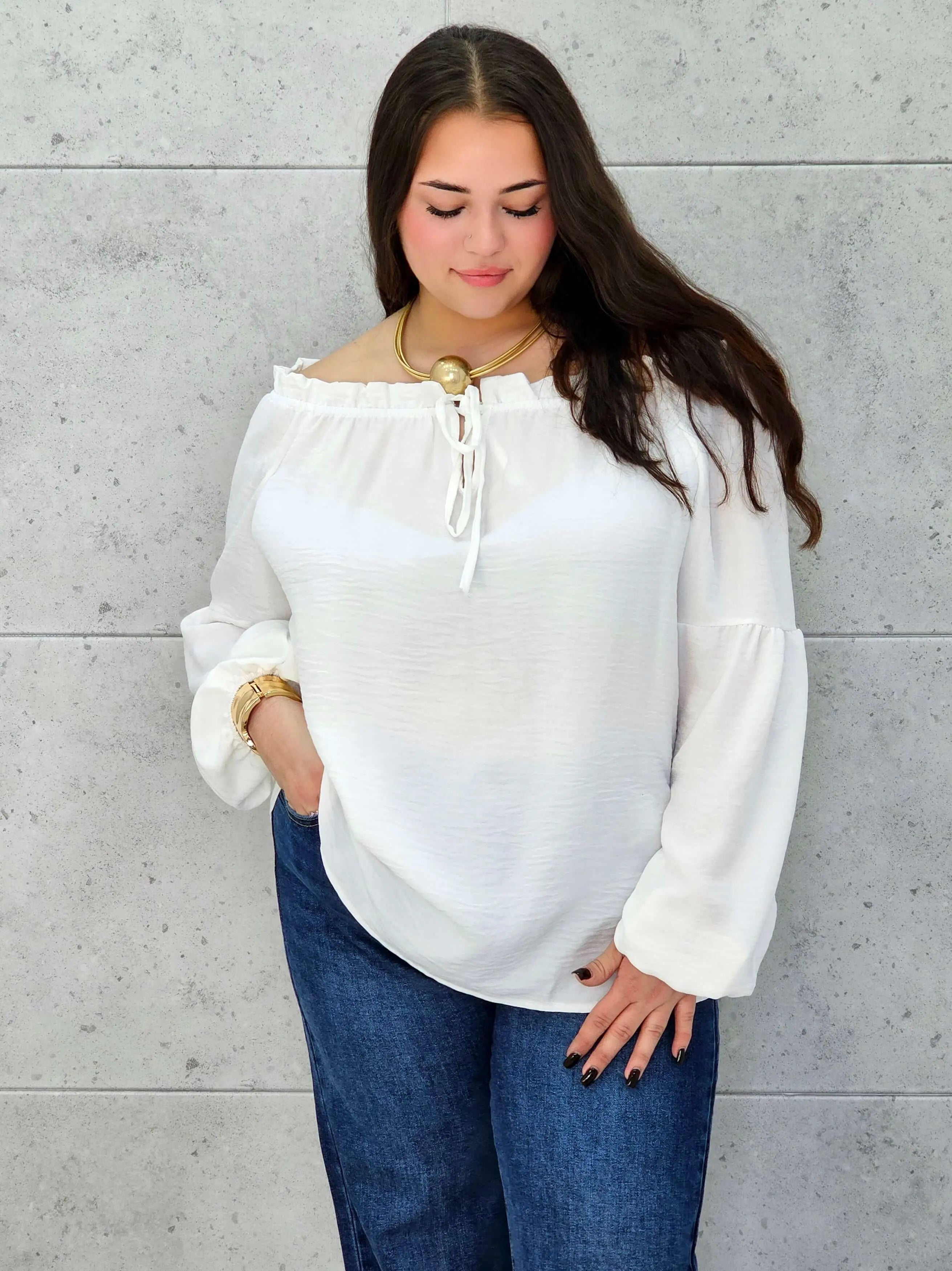 Bluzka hiszpanka plus size StylowaXL – kobiecy fason w wielu kolorach - Stylowa XL