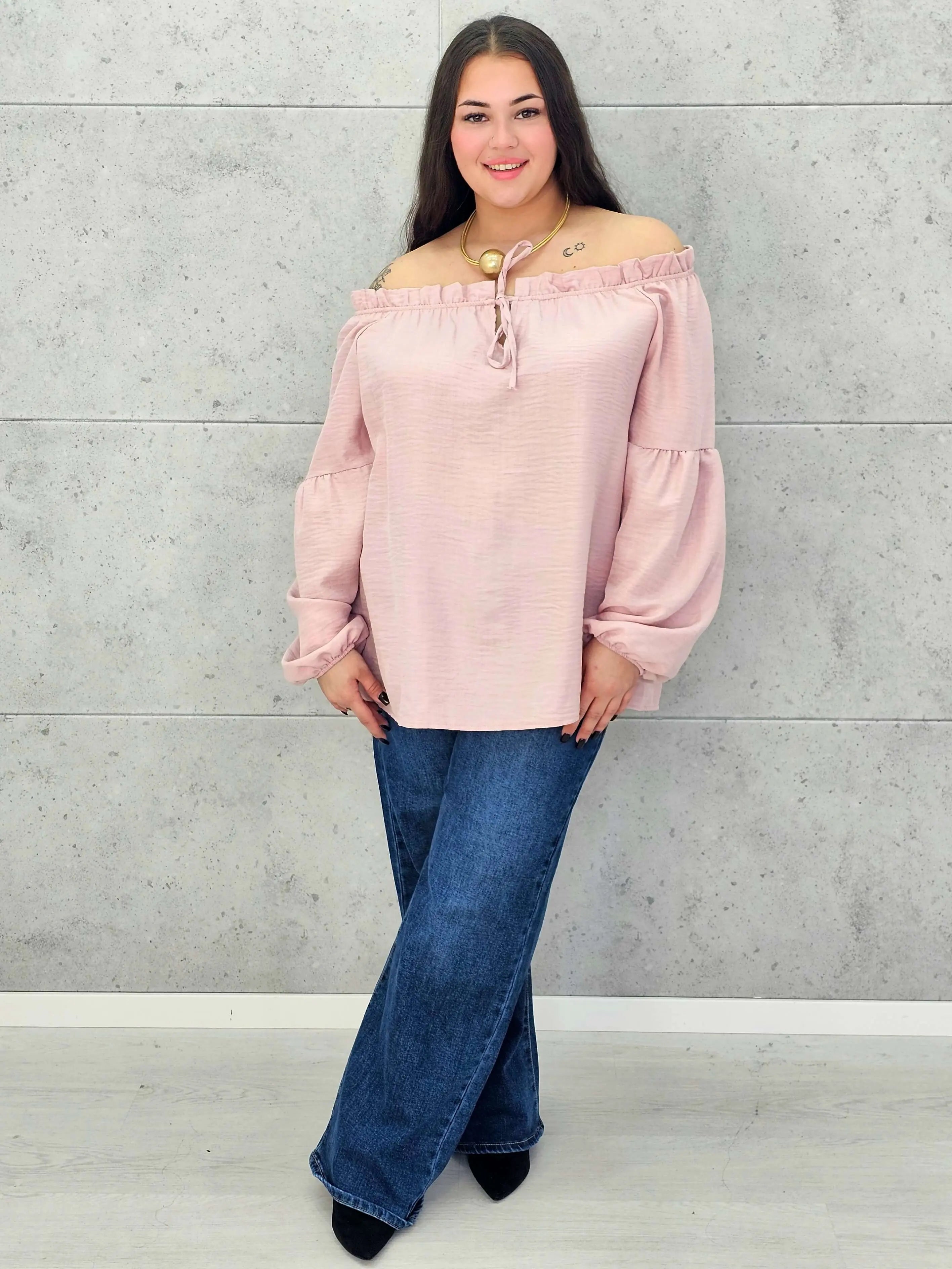 Bluzka hiszpanka plus size StylowaXL – kobiecy fason w wielu kolorach - Stylowa XL