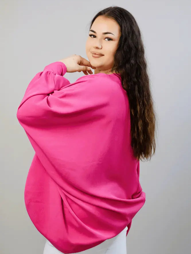 Bluzka oversize plus size – efektowna bluzka XXL o luźnym kroju Stylowa XL